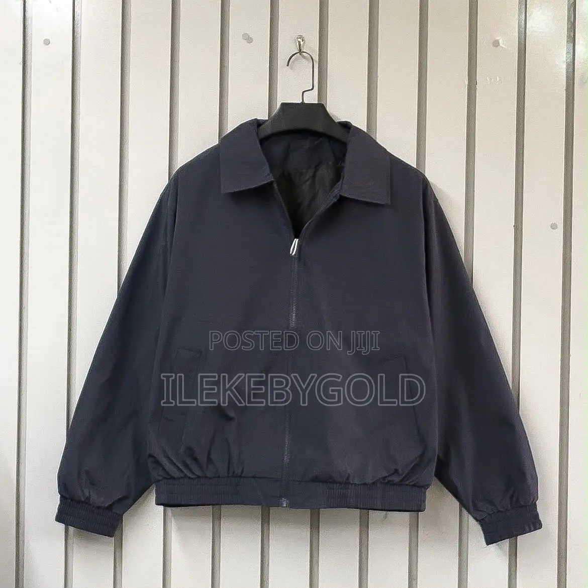 Minimalist Plain Zip Up Jacket