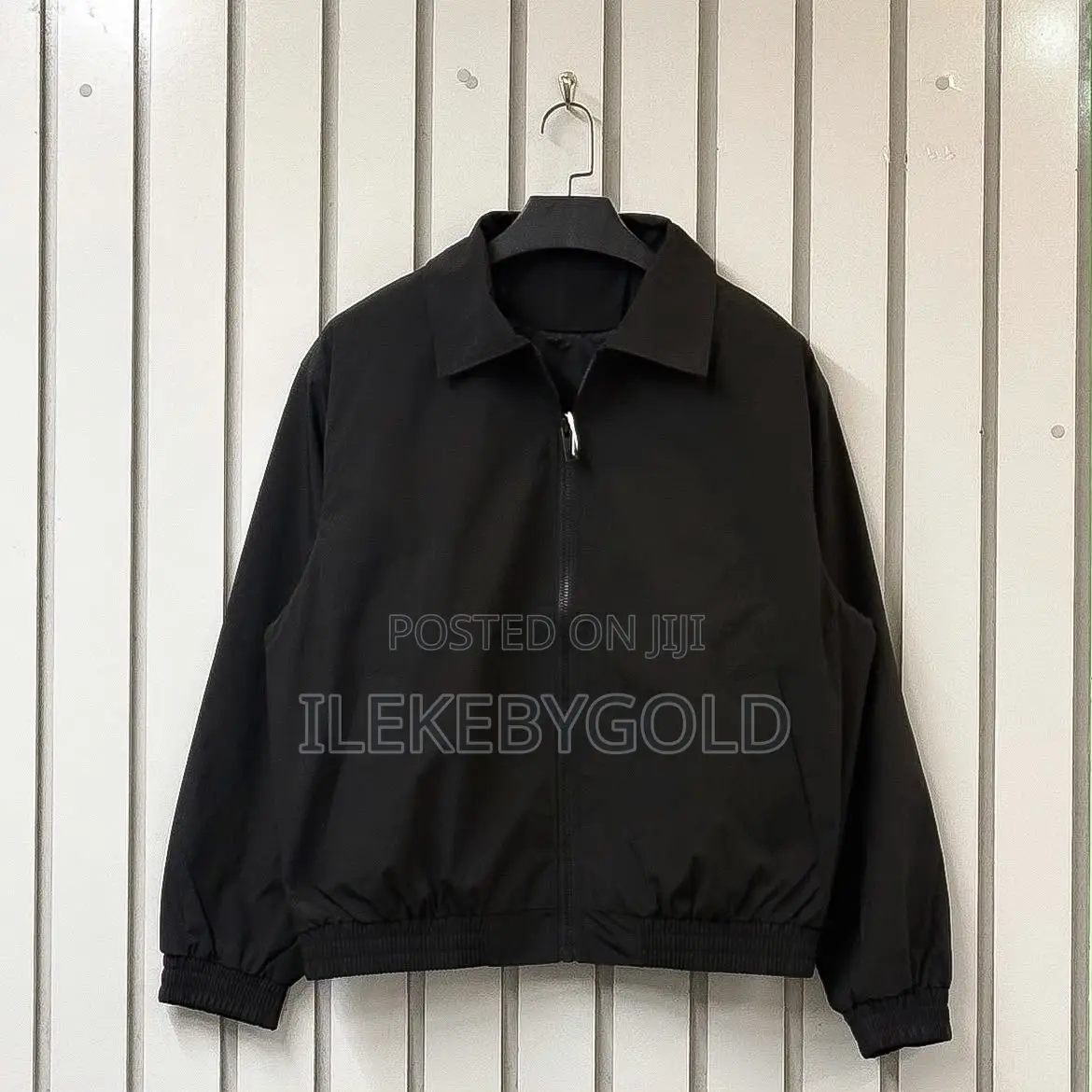 Minimalist Plain Zip Up Jacket