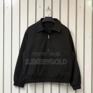 Minimalist Plain Zip Up Jacket