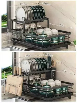 New 2layers Steel Dish Rack