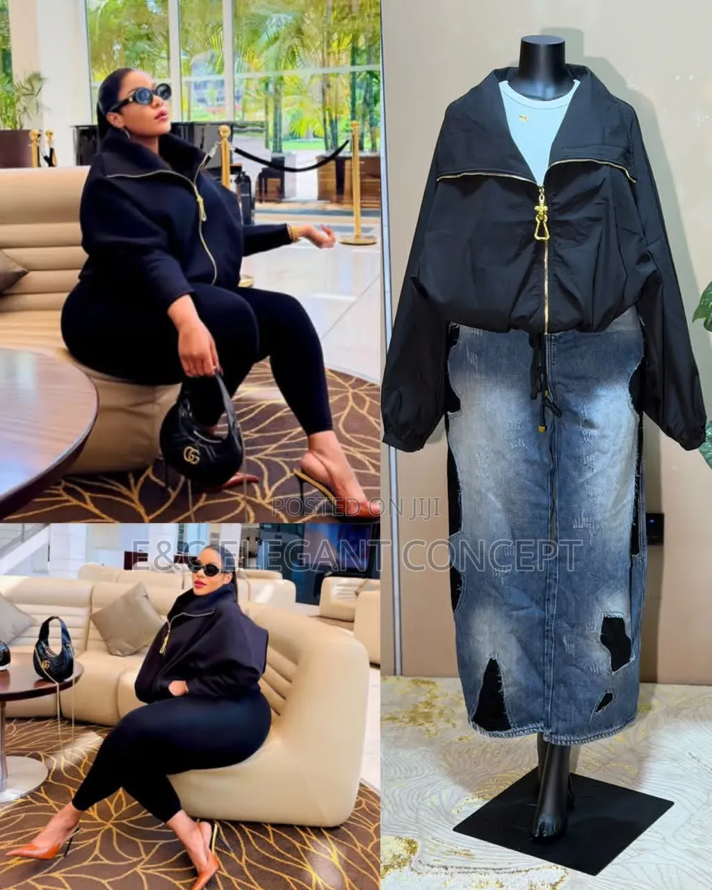 **oversized Zip-Up Jacket**