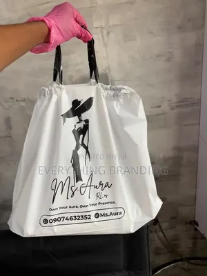 Custom Printed Small Drawstring Bag 12x16in - Gym Gift Pouch