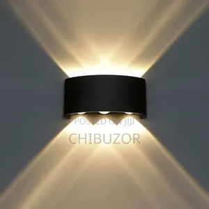 Modern Curved LED Up-and-Down Wall Sconce