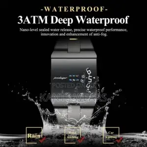 Poedagar Black Dial Exotic Watch