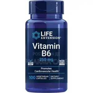 Vitamin B6 250 Mg- 100 Vegetarian Capsules Multi-Benefit Health