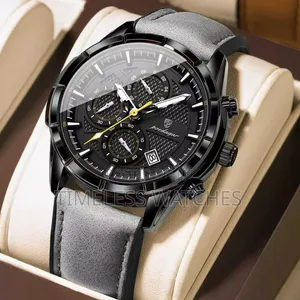 Poedagar Leather Chronograph