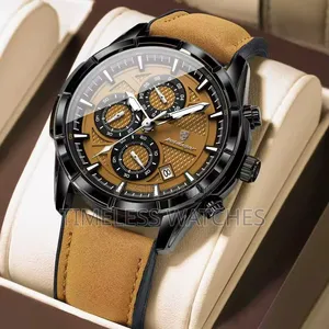 Poedagar Leather Chronograph