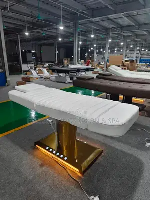 White Electric Massage Facial Therapy Bed