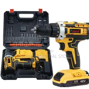Double 48V Batteries Cordless Impact Drill and Screwdriver Kit