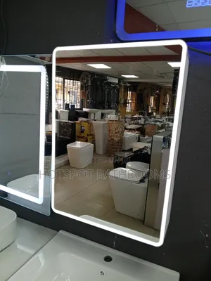 50cm Led Mirror With Inside Shelf
