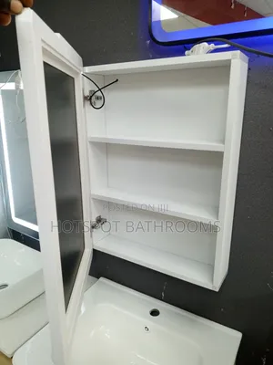 50cm Led Mirror With Inside Shelf