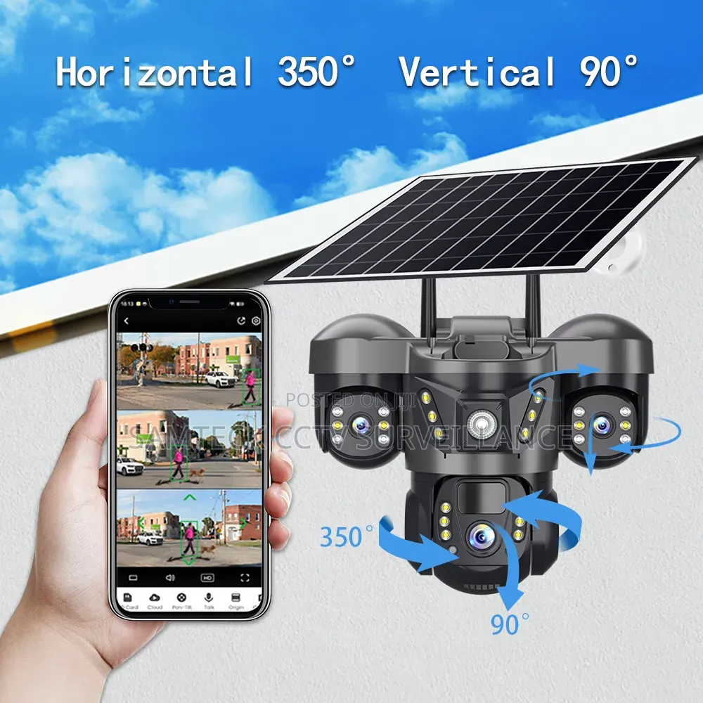 Hd 4g Triple Solar PTZ Camera V380