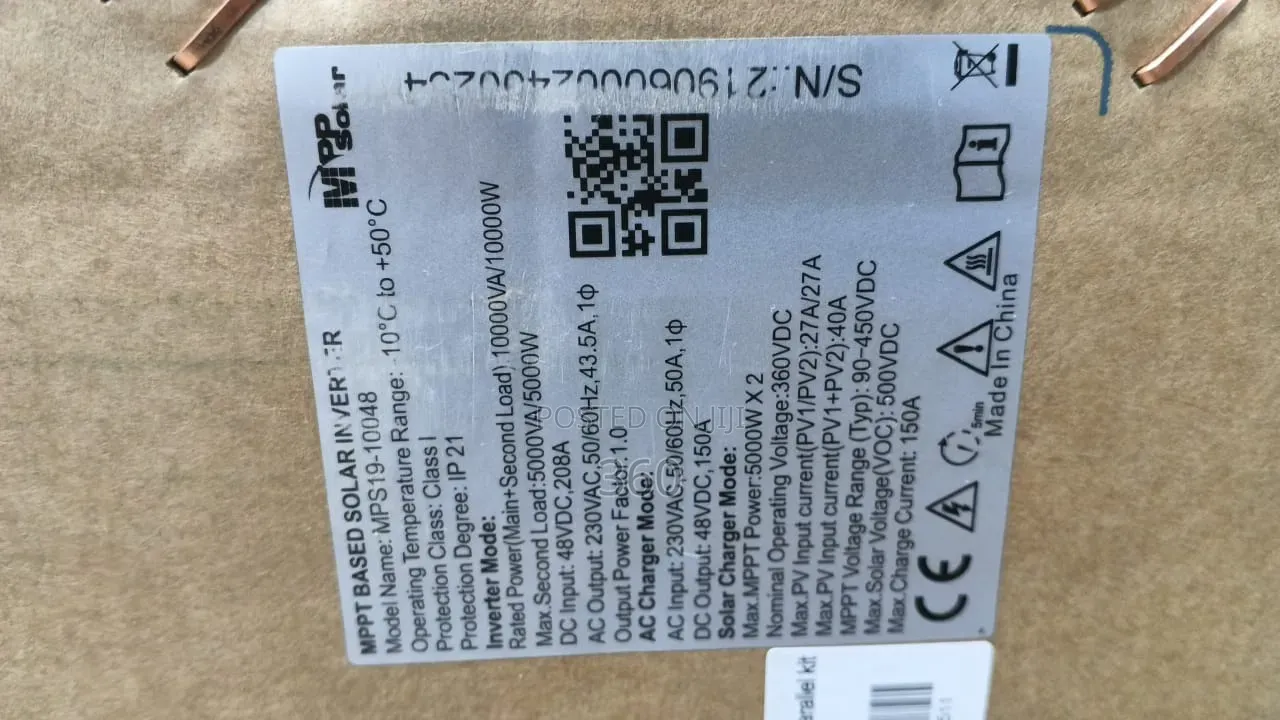 10kw 48v 150a MPP Solar Inverter