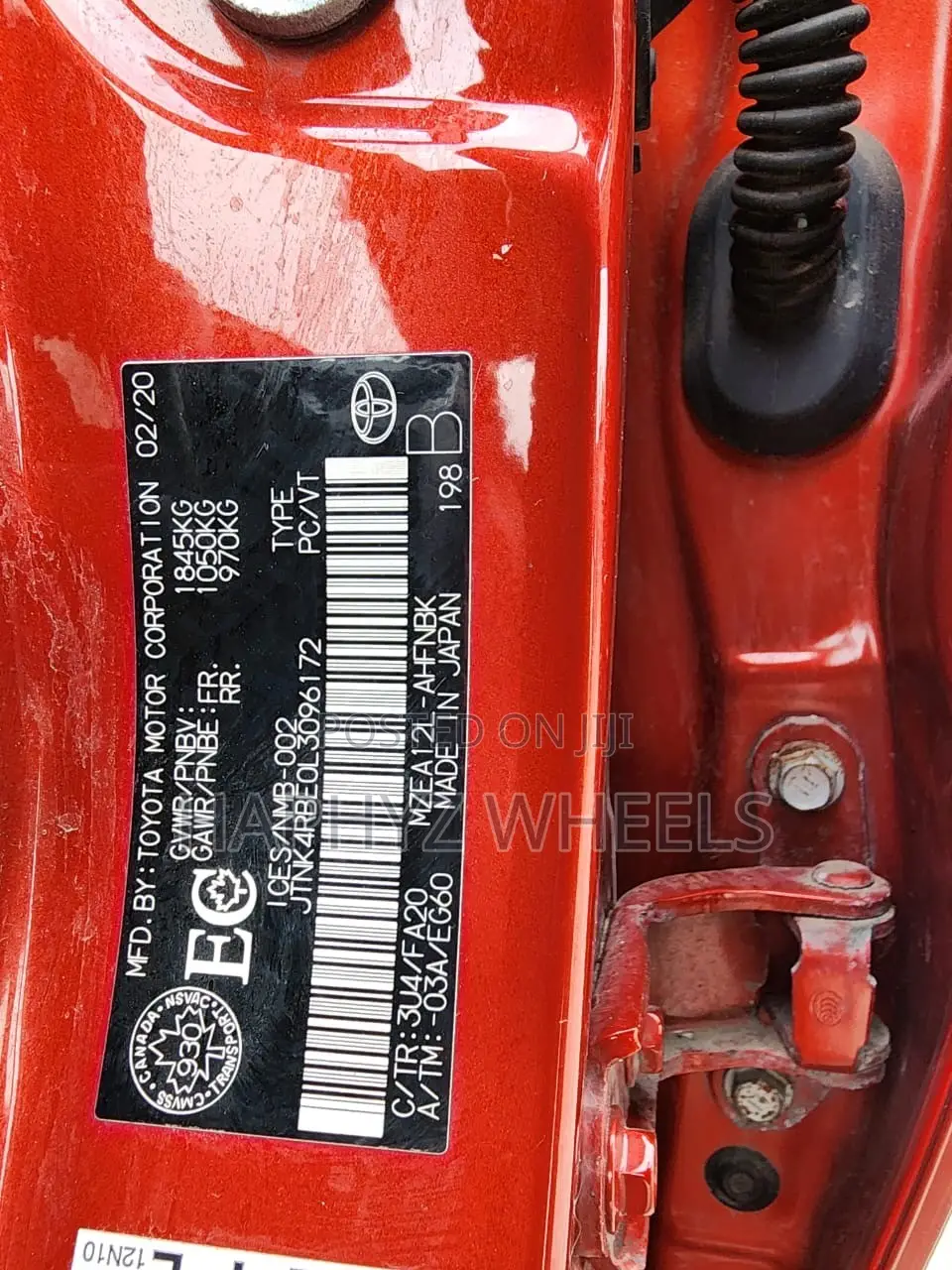 Toyota Corolla SE 2020 Red