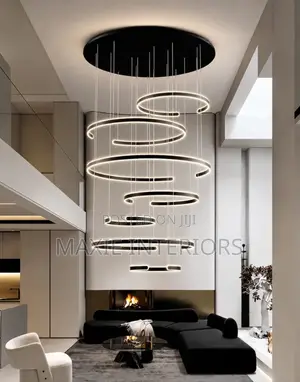 Luxury Adjustable High Ceiling Living Room/Staircase Chandelier
