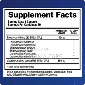 Support Biotic 60 Capsules Probiotic Supplement for Microbiome Balance