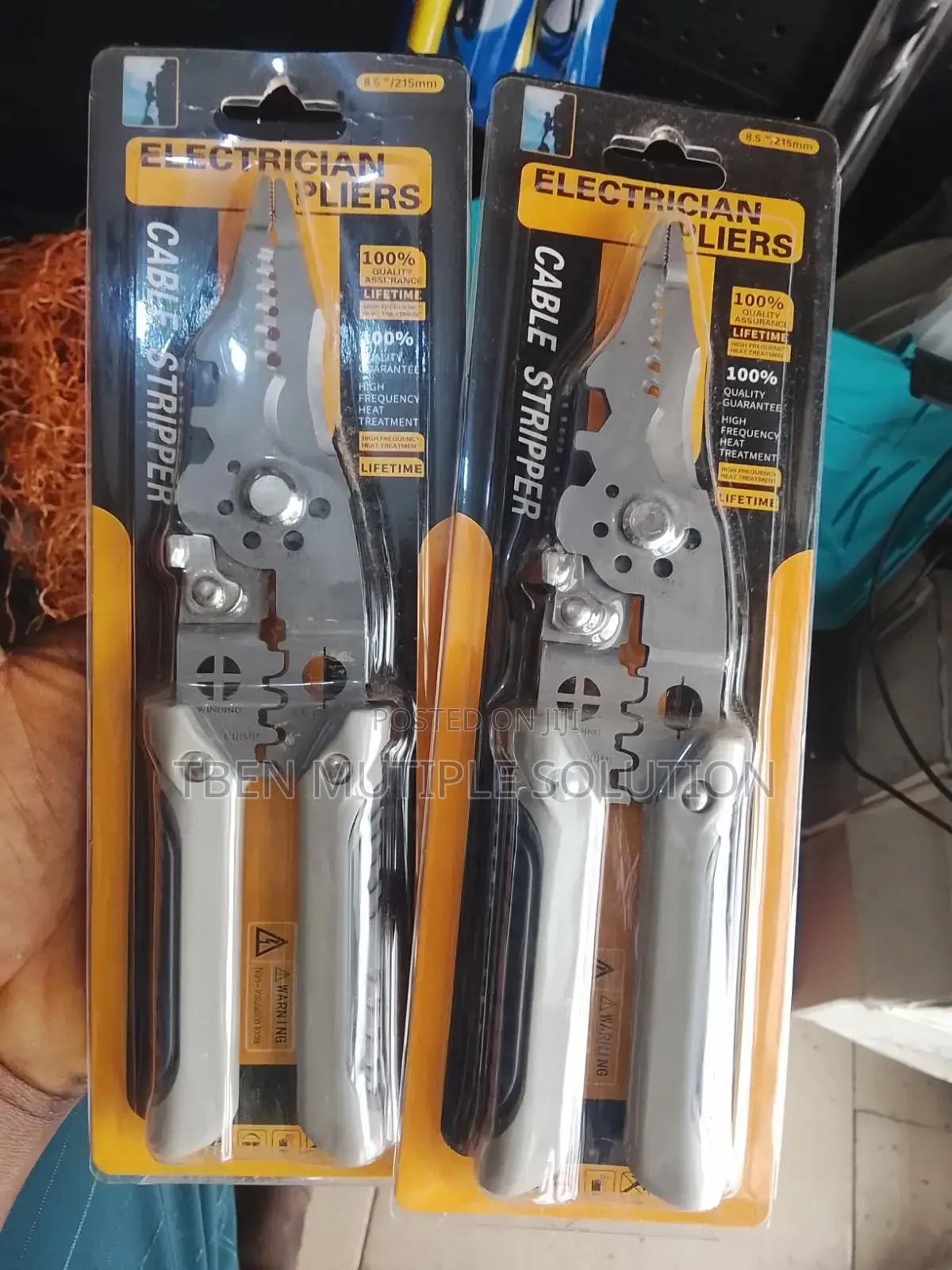 Multi-Purpose Electrician Cable Stripper and Crimping Pliers
