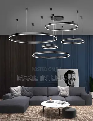 Modern Five Rings Living Room Dropping Chandelier
