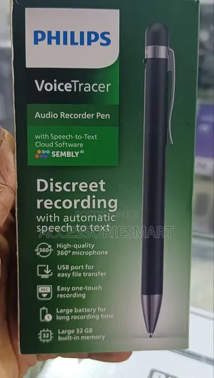 Philips DVT1600 VoiceTracer, Recording Pen, 32GB.