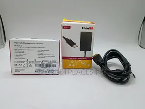 Raspberry Pi 4 Computer Model 4B With Charger and Hdmi Cable