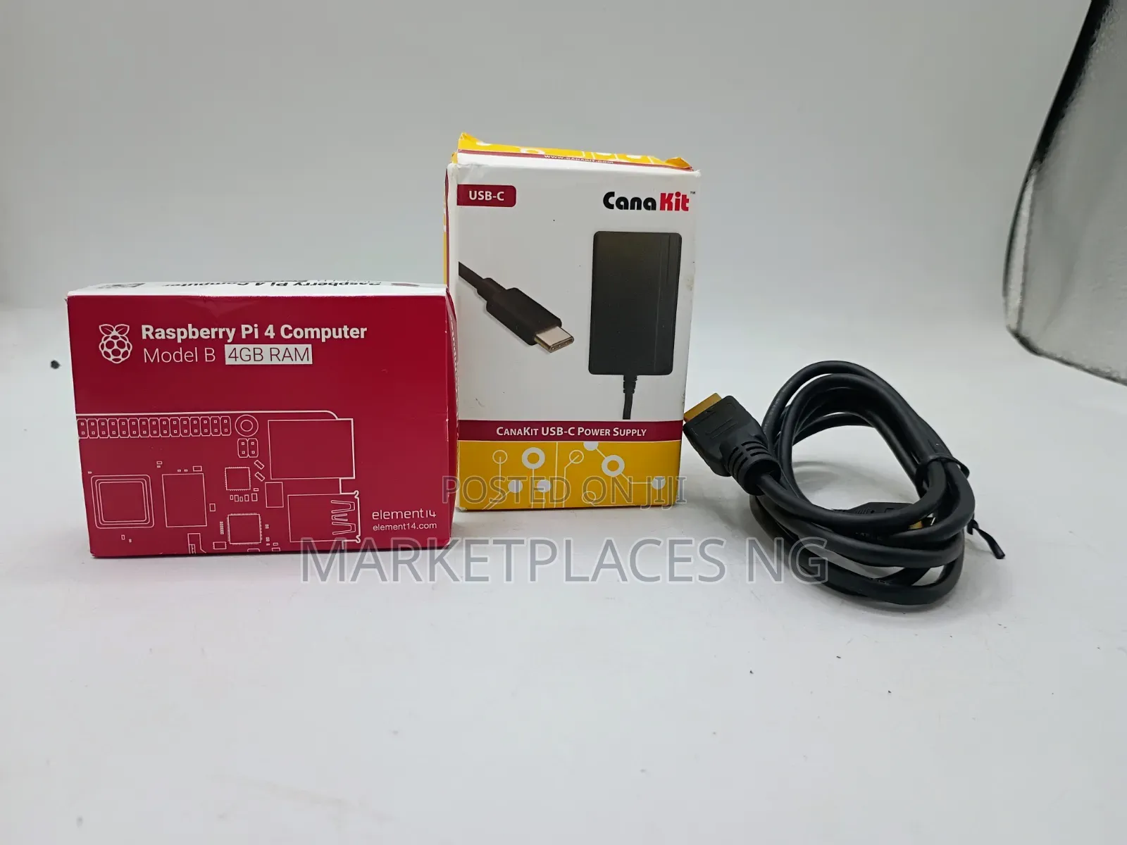 Raspberry Pi 4 Computer Model 4B With Charger and Hdmi Cable