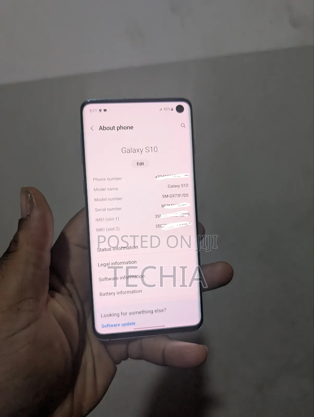 Samsung Galaxy S10 128 GB Blue