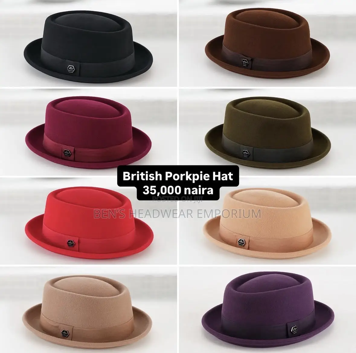 British Porkpie Hat