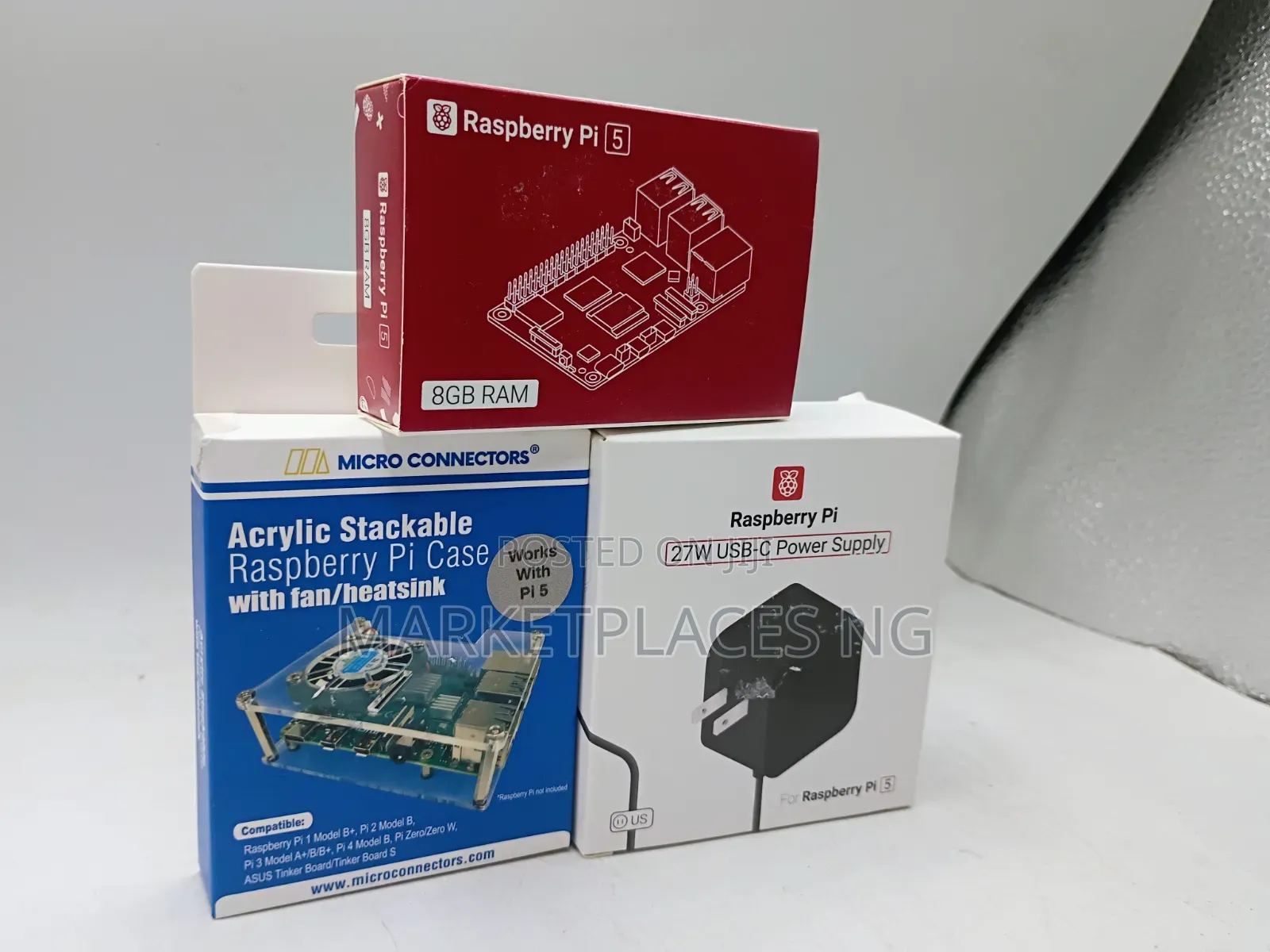 Raspberry Pi 5 8Gb Ram With Case and Power Supply