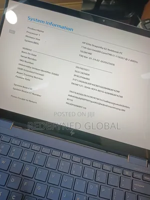Laptop HP Dragonfly G2 16GB Intel Core i7 SSD 512GB