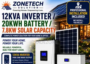 12kva Inverter/20kwh Battery/7.8kw Solar Capacity