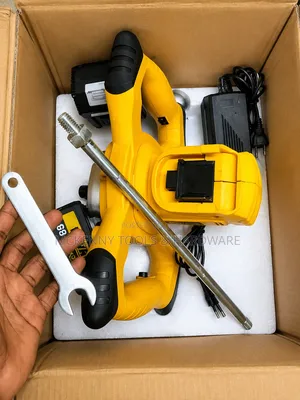 Cordless Electric Handheld Paint and Cement Mixer (With Battery Char