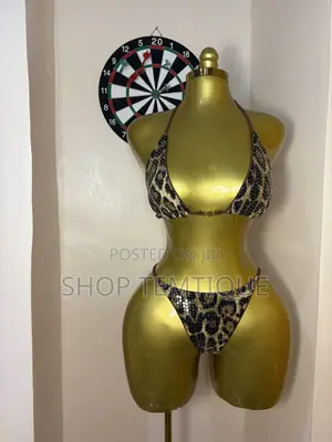 Sequin Leopard Print Bikini