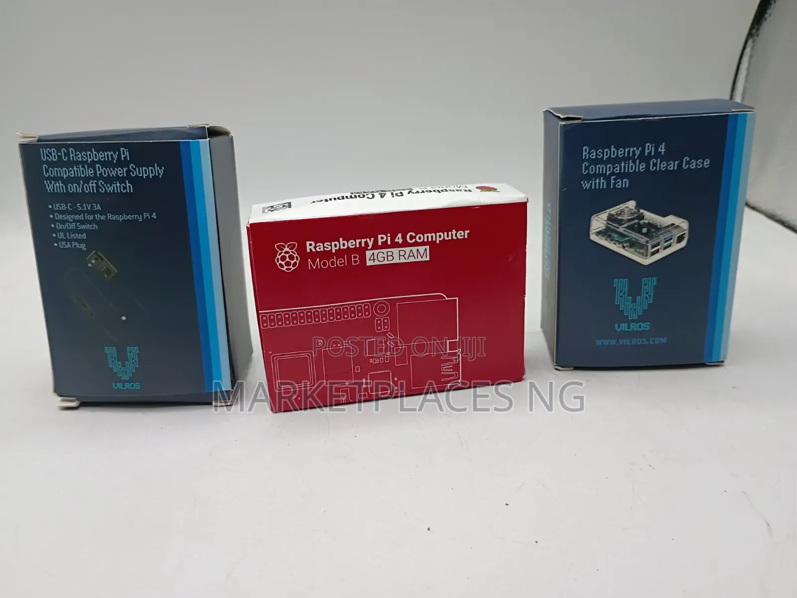 Raspberry Pi 4 Model 4B 4Gb Ram With Case and Power Supply