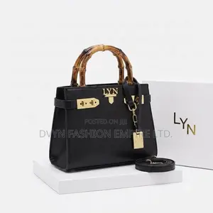 Lyn Midi Bag, Wooden Handle