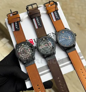 High Quality Leather Curren Watch Full Package Box and Bag