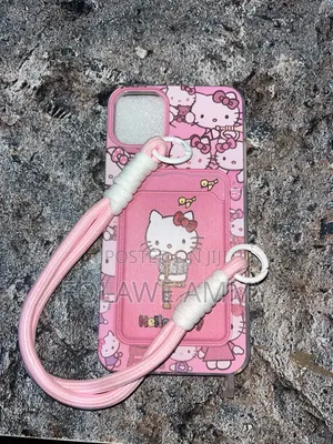 Sanrio Cute Hello Kitty Case for iPhone 11 ProMax,Card Holder,Lanyard.