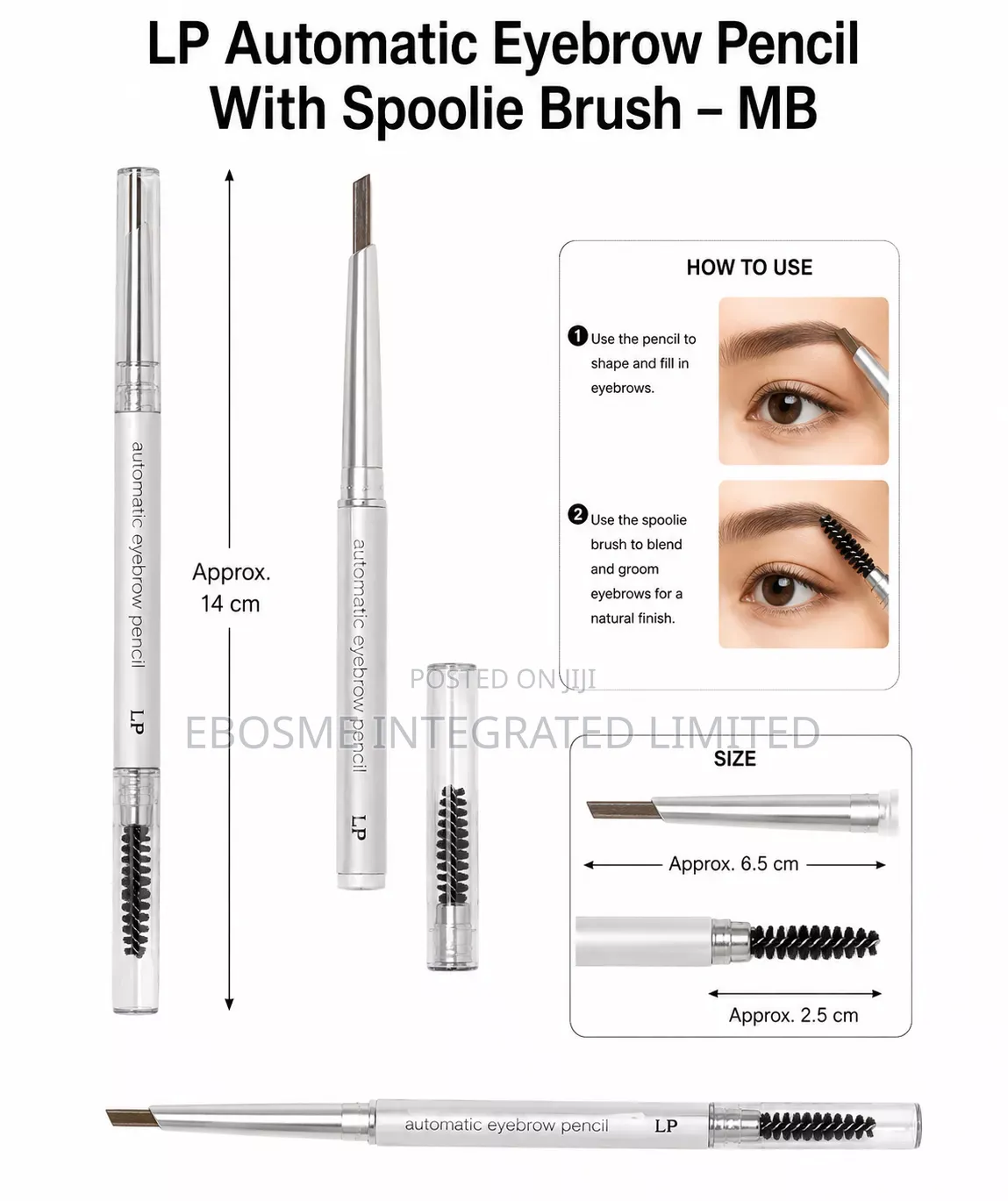 LP Automatic Eyebrow Pencil With Spoolie Brush – MB