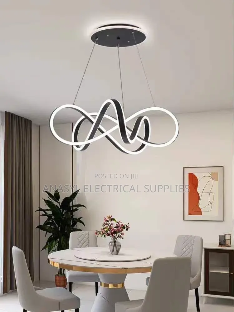 Modern Intertwined Infinity-Loop LED Pendant Light