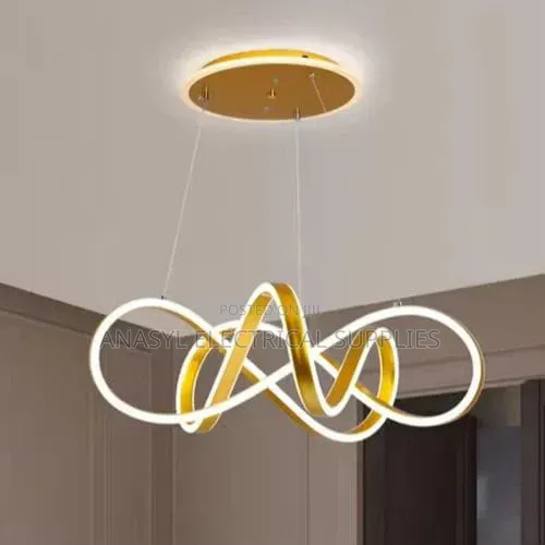 Modern Intertwined Infinity-Loop LED Pendant Light