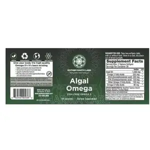 Bioactive Sustainable Omega-3s Algal Omega- 60 Capsules