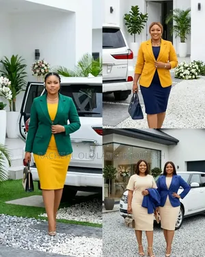 Elegant Female Cooperate Office Dresses