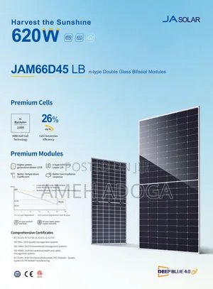 620W Jinko and JA Solar Panels