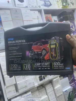 HIGH POWER Portable Jump Starter PowerBank Led Torch