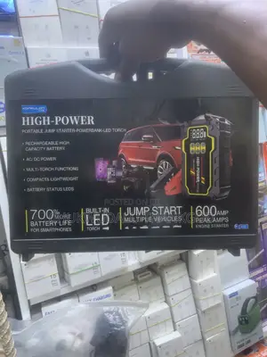 HIGH POWER Portable Jump Starter PowerBank Led Torch