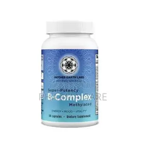 Super-Potency Bioactive Methylated B-Complex- 60 Capsules