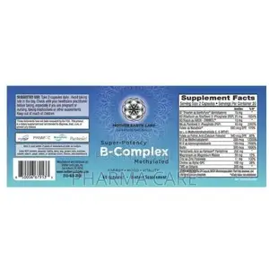 Super-Potency Bioactive Methylated B-Complex- 60 Capsules