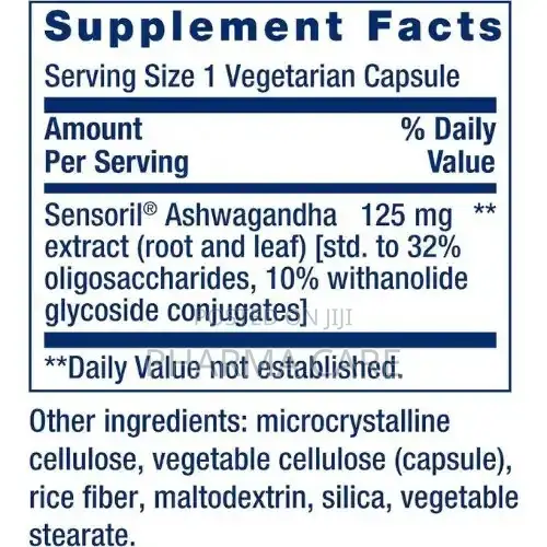 Optimized Ashwagandha 60 Vegetarian Capsules