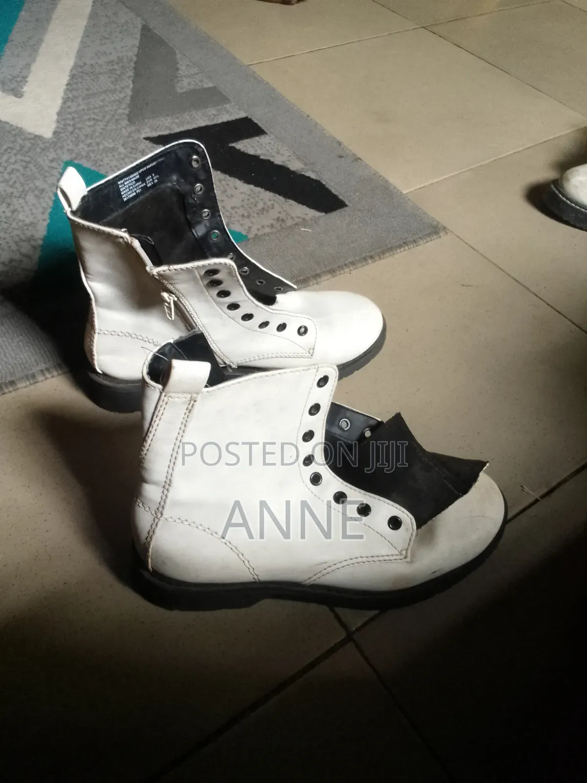 White Leather Timberland