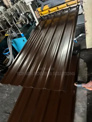 Original Factory-Cut 0.58mm Nut Brown Longspan Sheets – Anti-Rust
