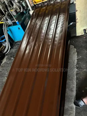 Original Factory-Cut 0.58mm Nut Brown Longspan Sheets – Anti-Rust